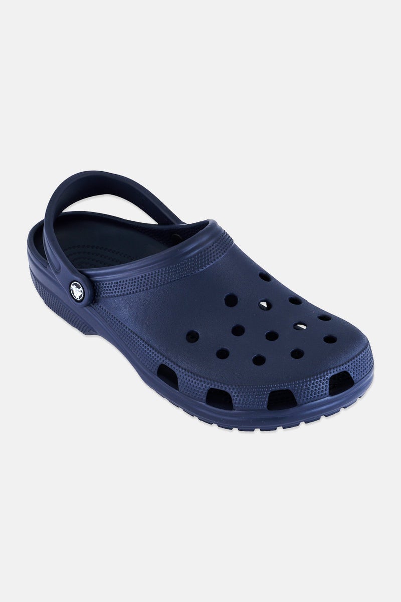 crocs Men Slingback Roomy Fit Classic Clogs, Navy - Image 1